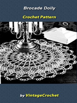 cover image of Brocade Doily Vintage Crochet Pattern eBook